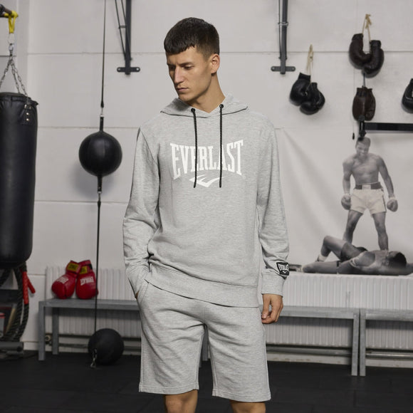 Hættetrøje - Everlast - 'Iconic Maximized Logo' - Grå