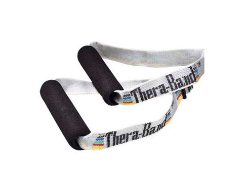 Træningselastik - Thera-Band - Med Håndtag - Grå