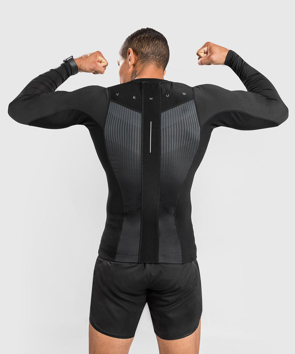 Rashguard - Venum - 'BioMecha' - Langærmet - Sort-Grå