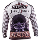 Rashguard - Tatami - 'Chess Gorilla' - Hvid-Sort
