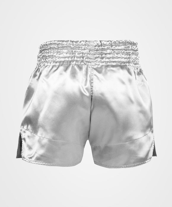 Muay Thai Shorts - Venum - 'Classic' - Sølv-Sort