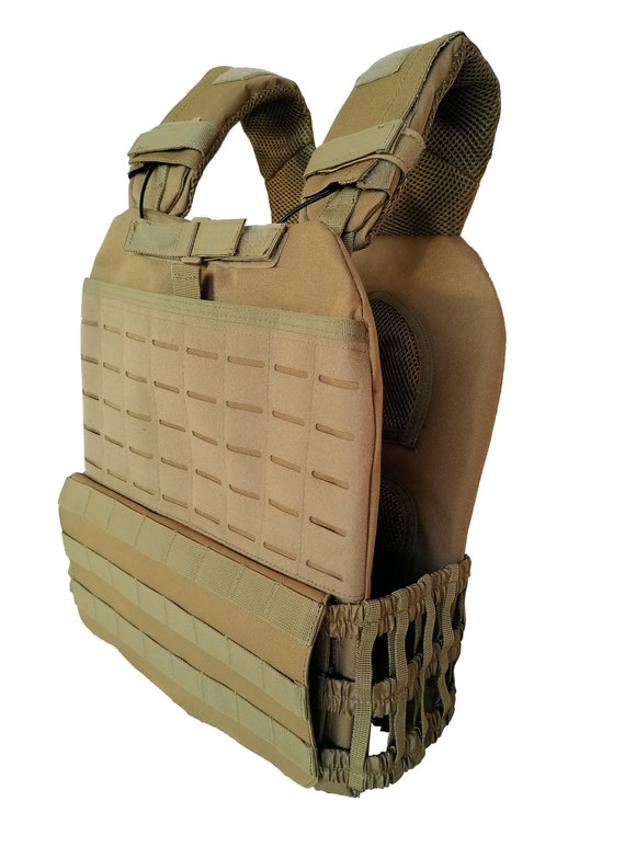 Vægtvest - Titan Life Weightvest Tactical - 14 (3,7-14) kg - Brun