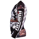 Rashguard - Tatami - 'Chess Gorilla' - Hvid-Sort