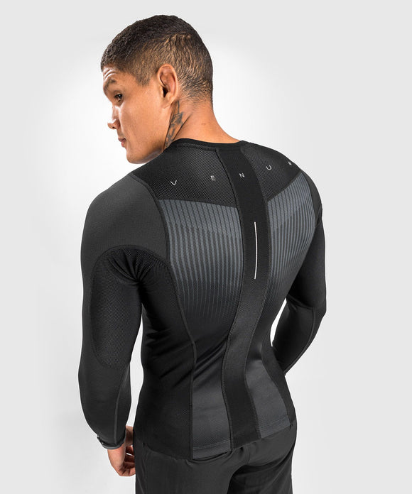 Rashguard - Venum - 'BioMecha' - Langærmet - Sort-Grå