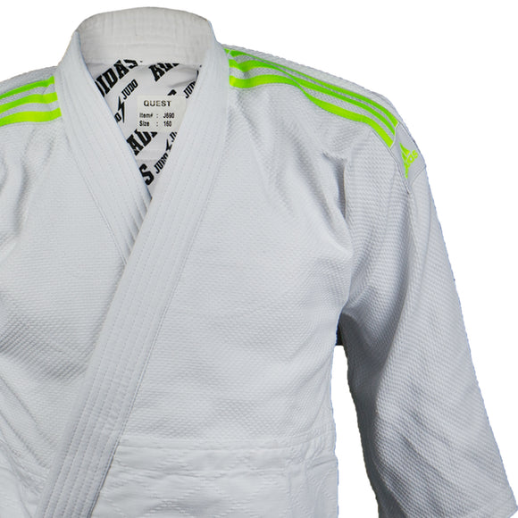 Judo Uniform  - Adidas Judo - 'Quest J690' - Hvid-Gul