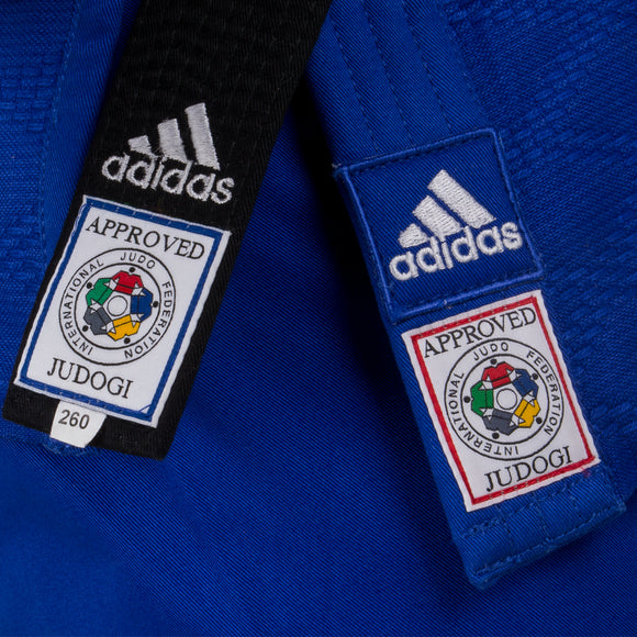 Judo Uniform  - Adidas Judo - 'Champion 2.0' - Slim Fit - Blå