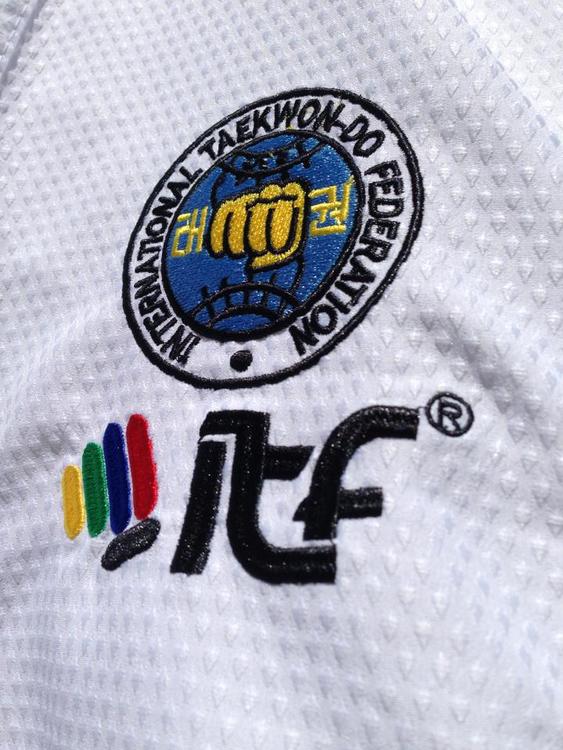Taekwondo Uniform - Mighty Fist - 'Matrix Dan' - White/Black