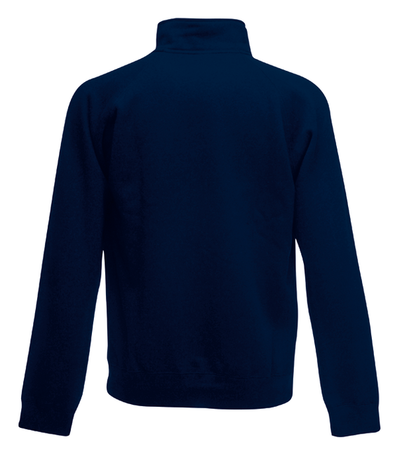 Trøje - Fruit of the Loom 'med lynlås hals' - Navy