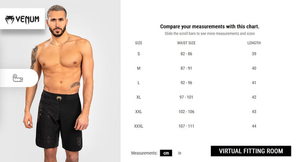 Fightshorts - Venum - 'Santa Muerte Dark Side' - Sort-Brun
