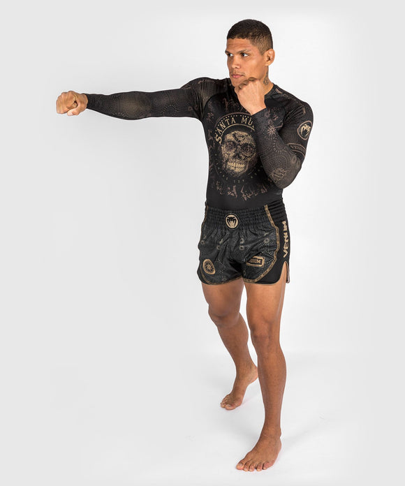 Rashguard - Venum - 'Santa Muerte Dark Side' - Langærmet - Sort-Brun