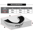 Tandbeskytter - RDX - 'Junior' - Hvid/Sort