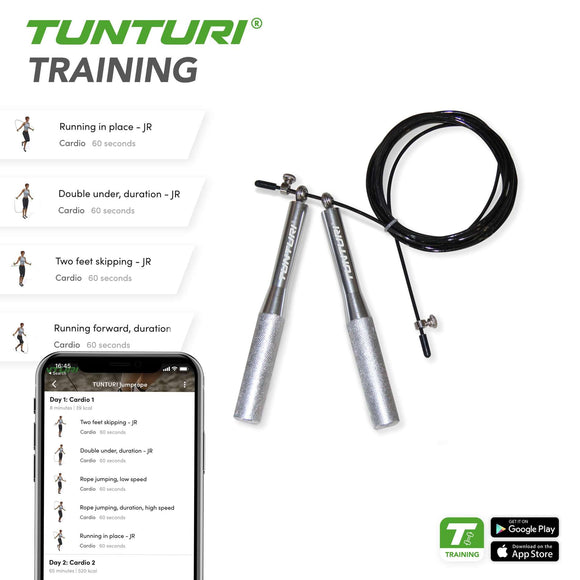 Sjippetov - Tunturi - Justérbar - Aluminium
