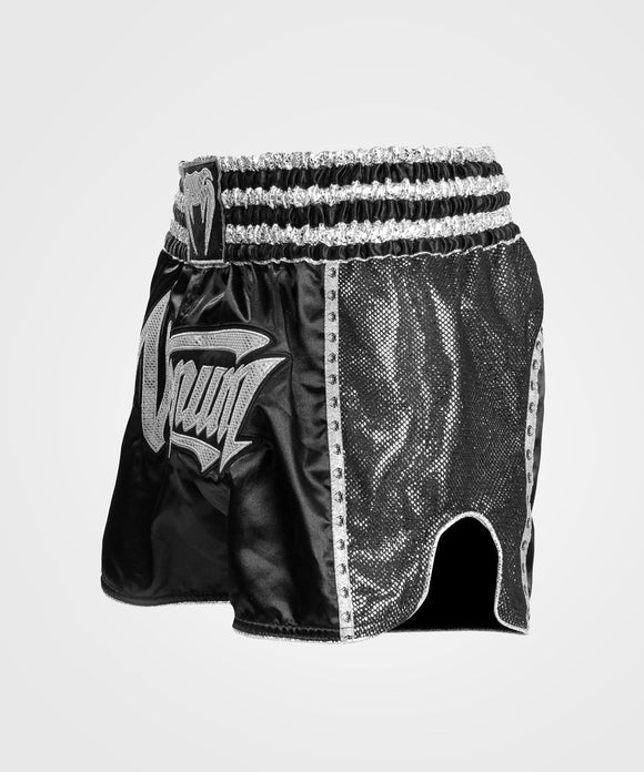 Muay Thai Shorts - Venum - 'Absolute 2.0' - Sort/Sølv