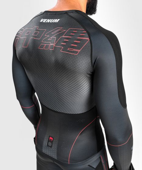 Rash guard langærmet - Venum - 'Okinawa 3.0' - Sort-Rød