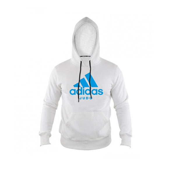 Hættetrøje - Adidas Judo - 'Judo Hoodie' - Hvid-Blå