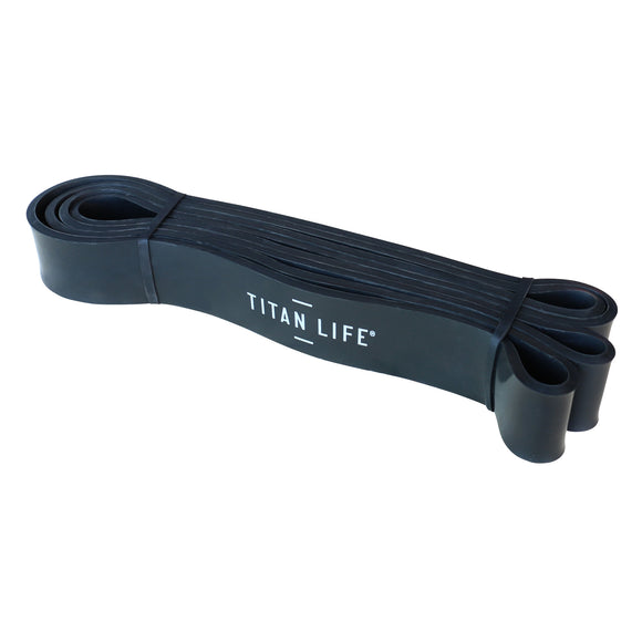 Træningselastik - Titan Life Pro - Power Band 16-38 kg - Sort