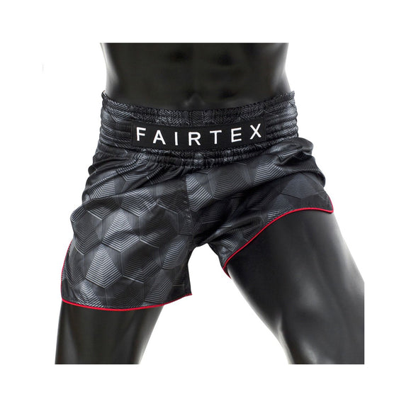 Muay Thai Shorts - Fairtex - 'BS1901' - Sort-Rød