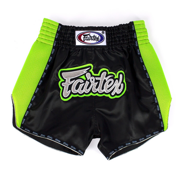 Muay Thai Shorts - Fairtex - 'BS302' - Sort Grøn