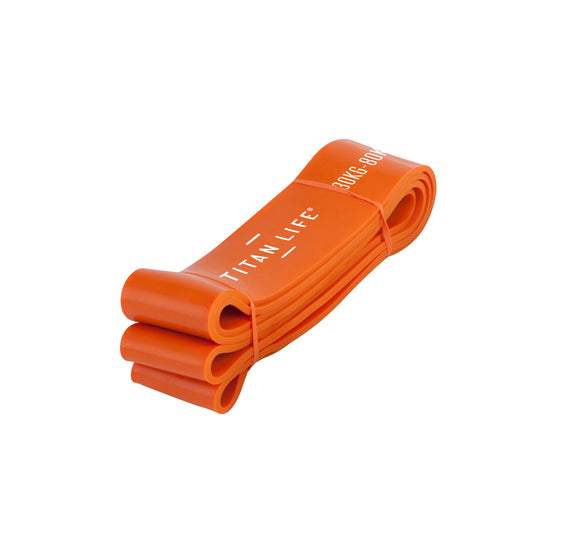 Træningselastik - Titan Life Pro - Power Band 30-80 kg - Rød
