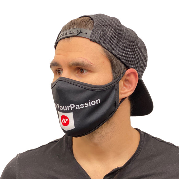 Mundbind - Nippon Sport - 'Passion Logo' - Sort