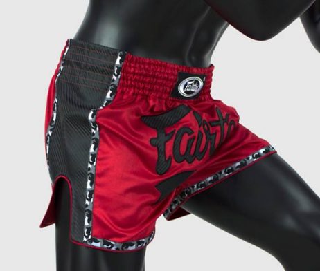 Muay Thai Shorts - Fairtex - 'BS1703' - Rød-Sort