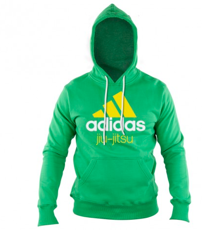 Hættetrøje Jiu Jitsu - Adidas - Grøn/Gul