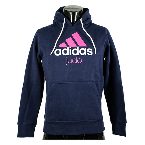 Hættetrøje - Adidas Judo - 'Judo Hoodie' - Blå-Pink
