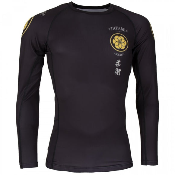 Rashguard - Tatami Fightwear Kamon Rashguard - Langærmet - Sort