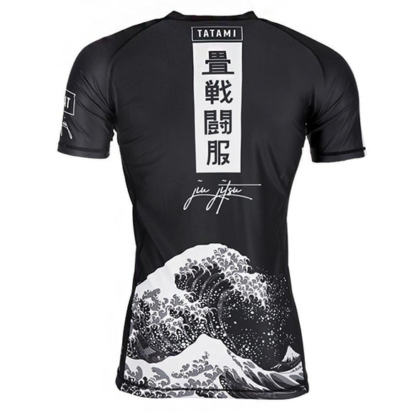 Rash Guard - Tatami Fightwear - 'Kanagawa' - Sort