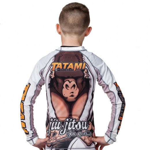 Rash Guard - Børn - Tatami Fightwear - 'Zen Gorilla' - Gul