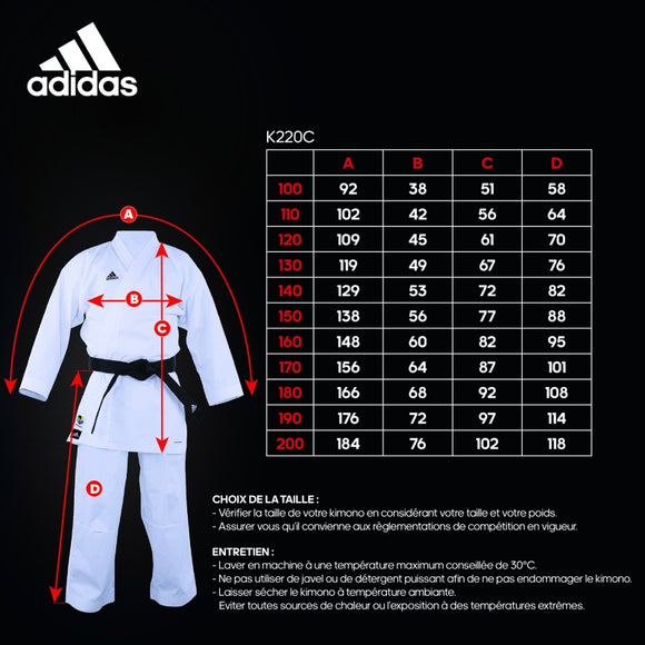 Karatedragt - Adidas - K220C - Club