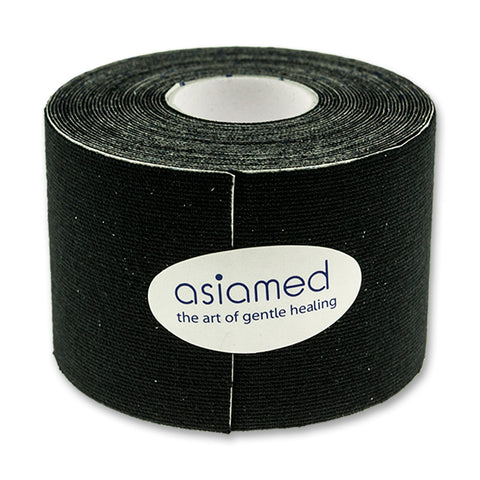 Kinesiologitape - Asiamed - 5cm x 5m - Sort