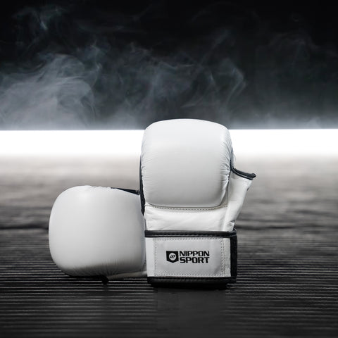 MMA Sparringshandsker - Nippon Sport - 'Freefight Sparring' - Hvid