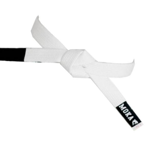 BJJ Bælte - Moka - Hvid