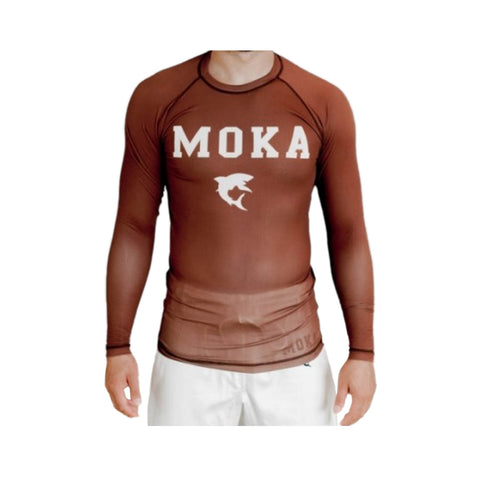 Rashguard - Moka - Langærmet - Brun