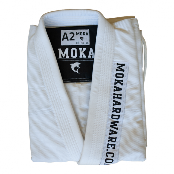 BJJ Gi - Moka - Simple - Hvid