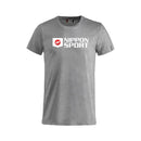 T-Shirt - Nippon Sport - 'Basic' - Grå
