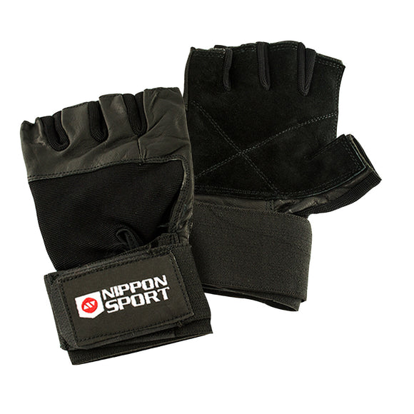 Vægtløftningshandsker - Nippon Sport - 'Wristguard' - Sort
