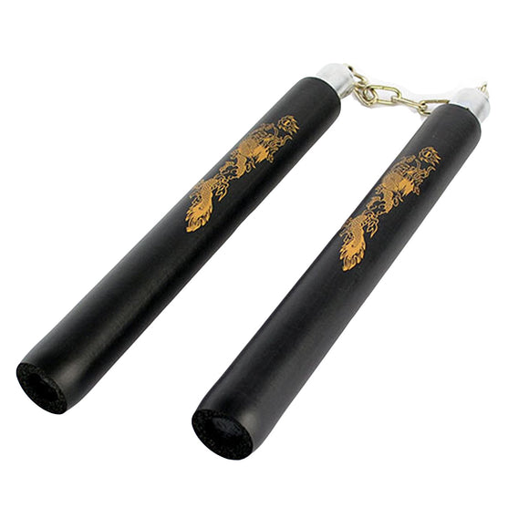 Attrapvåben - Nippon Sport - 'Nunchaku' - Skum - m. Kæde - Sort