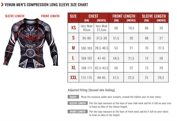 Rash Guard - Venum - 'Contender 5.0' - Black-Red