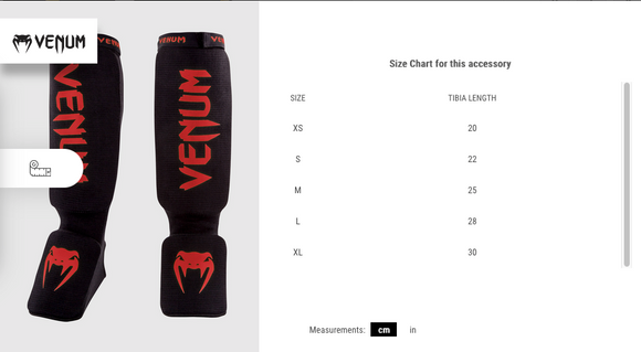 Shin Guard - Venum - Kontact - Black/Gold
