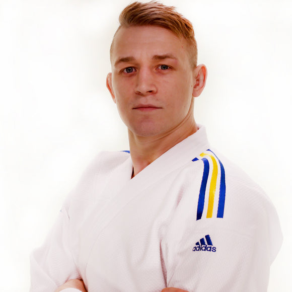 Judo Uniform  - Adidas Judo - 'Champion 2.0' - Slim Fit - - Hvid-Gul