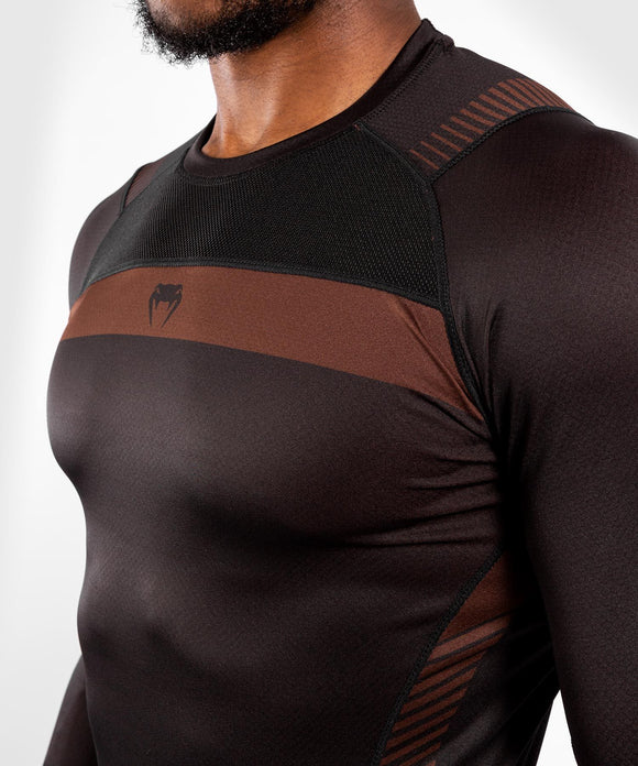 Rash Guard - Venum - 'NoGi 3.0' - Black/Brown