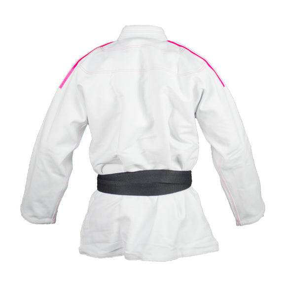 Bjj Dragt - Gi - Adidas BJJ - 'JJ430' - Hvid-Pink